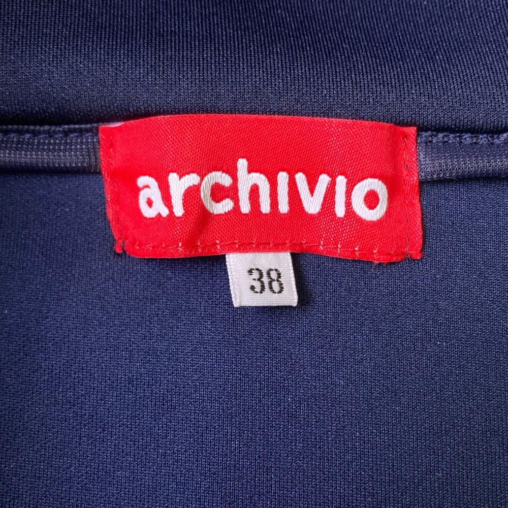 サイズ：38 ARCHIVIO アルチビオ 切替 ハーフジップ長袖