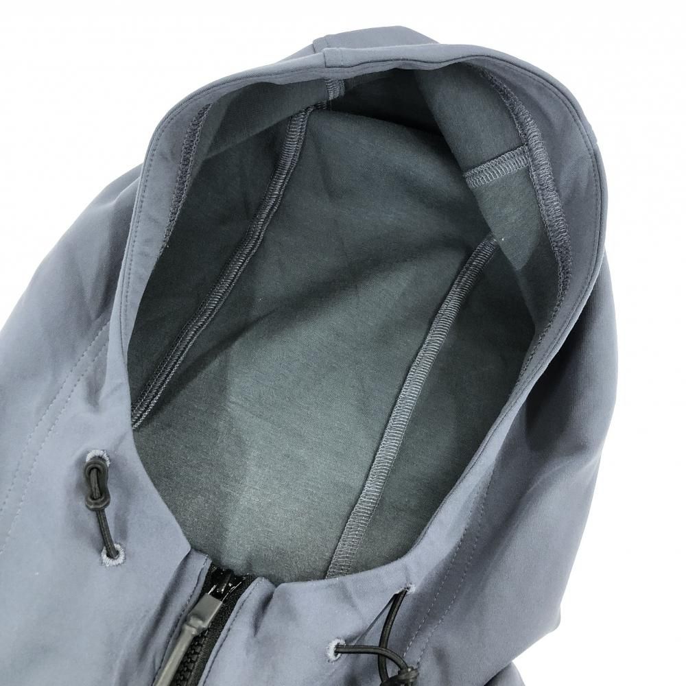 SALE10％OFFブリーフィング フード付きジップベスト グレー×黒