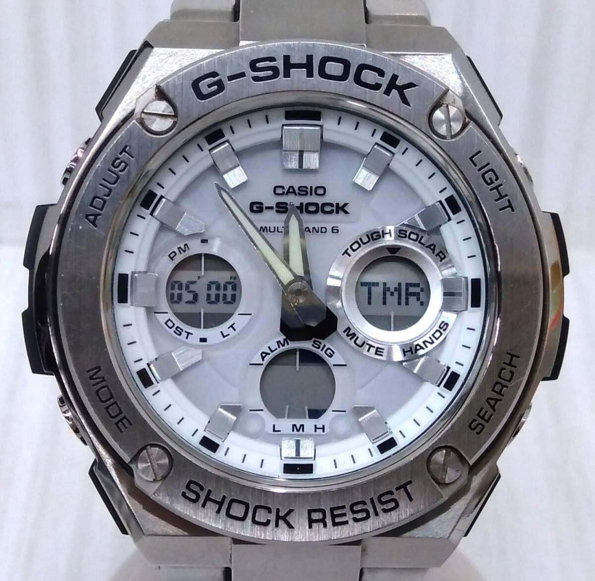 CASIO カシオ G-SHOCK Gスチール GST-W110D／002A**** ソーラー電波 腕時計 箱あり - メルカリ