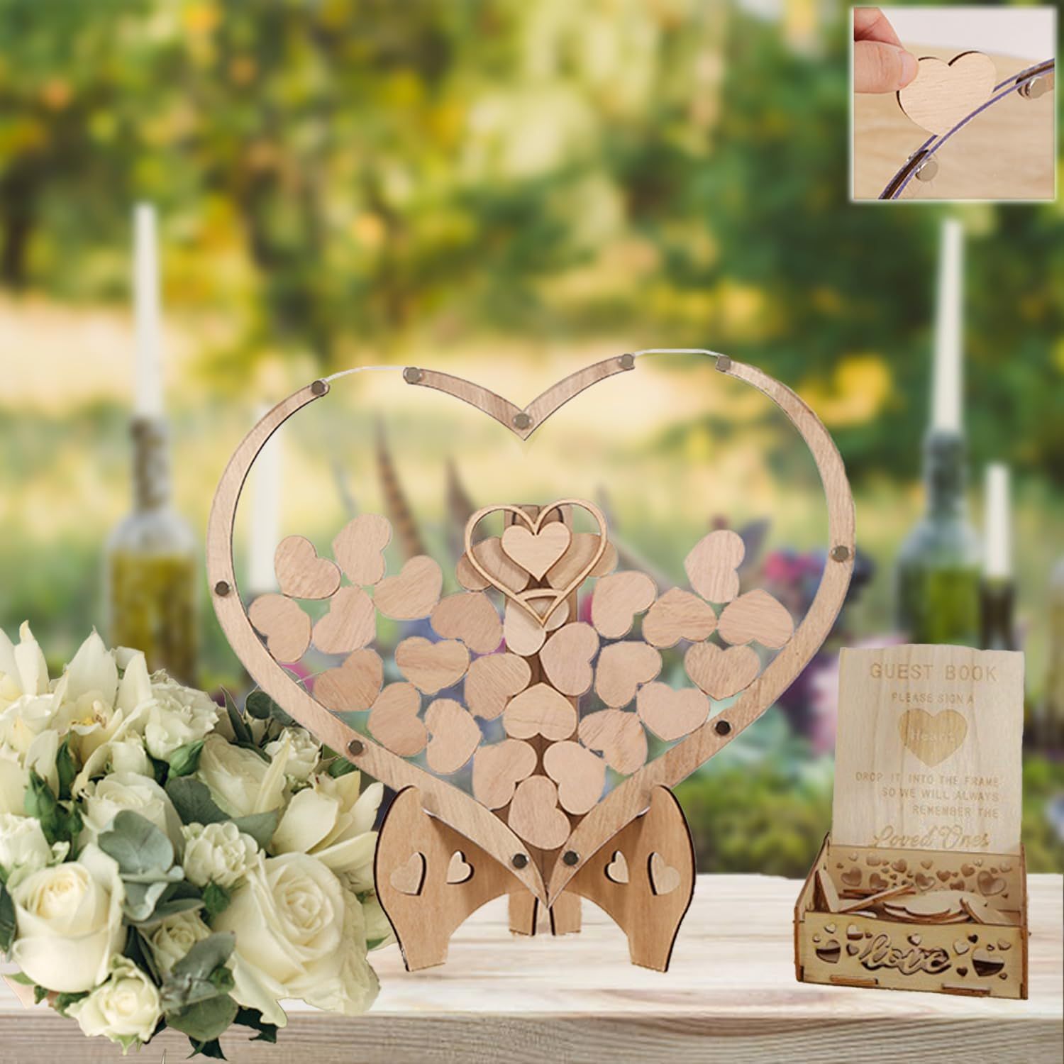 limande ウェディングドロップス ハート型ドロップス チップ80枚