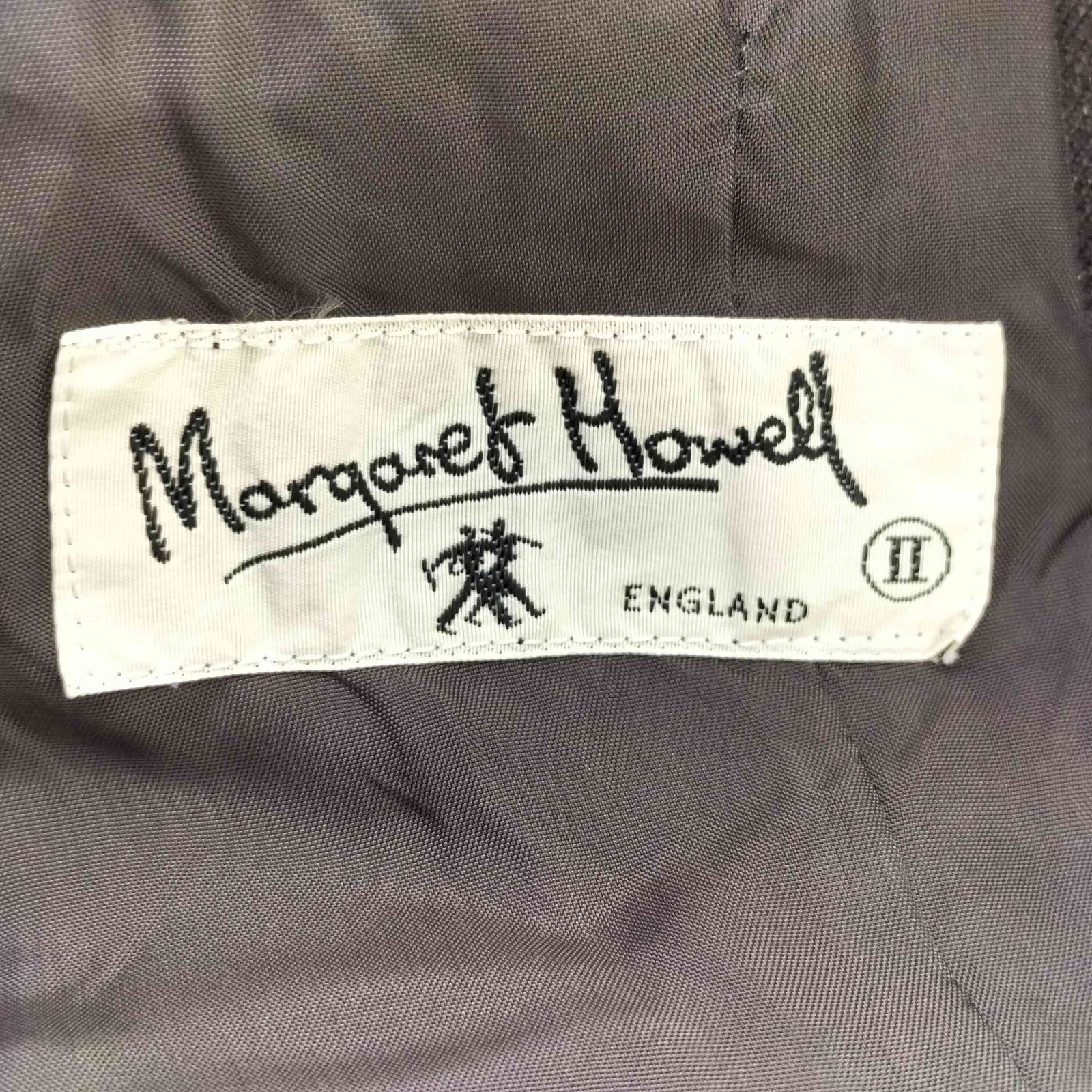 マーガレットハウエル MARGARET HOWELL 肩パッド入り 3B ウールテーラードジャケット レディース 表記無 