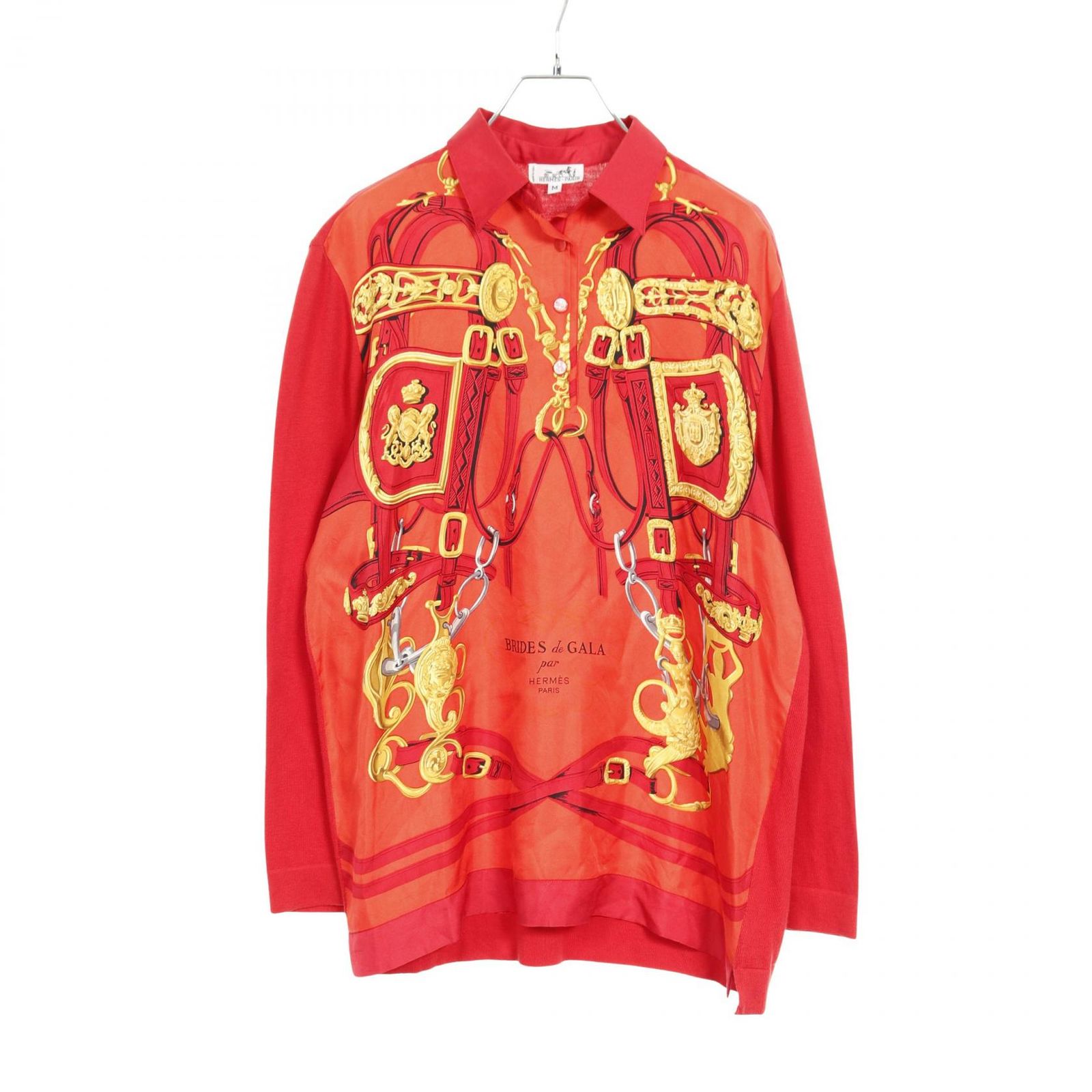 新品未使用タグ付★HERMES★シルク100★キーネック★ブラウス 専用美品 エルメスシルクブラウス＋カットソー セット M 楽天市場