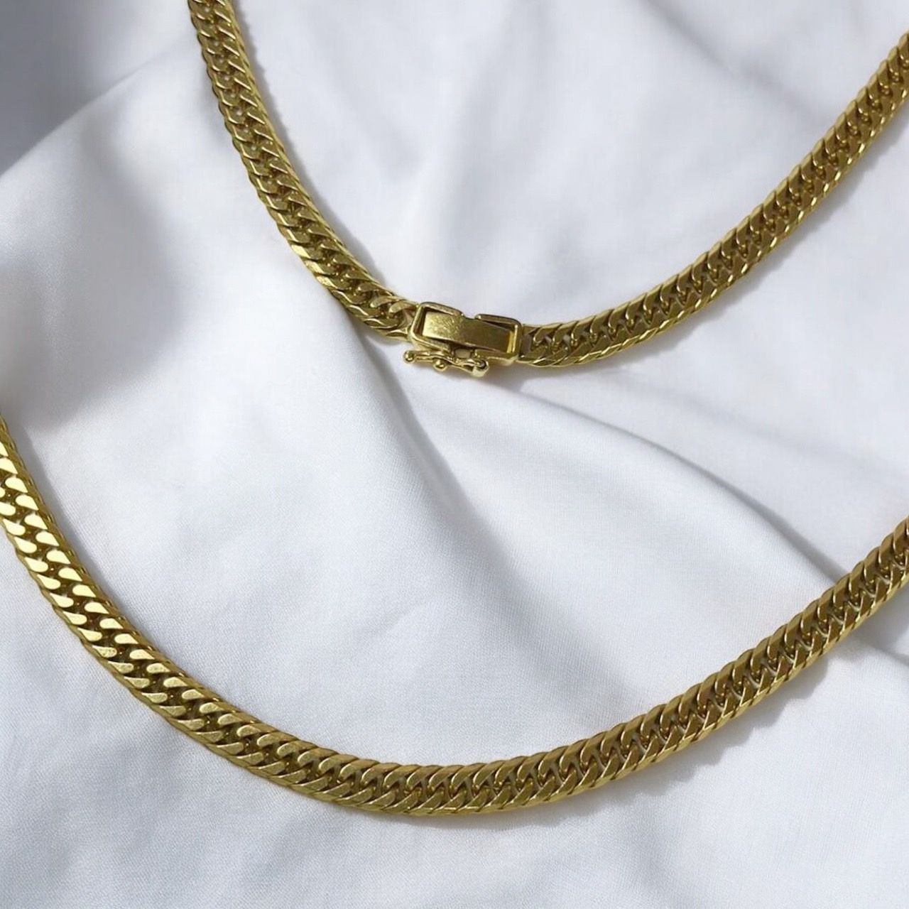 ☆K18 /18金 /750 ◎デザイン ネックレス 10.3g イタリア製 渋谷