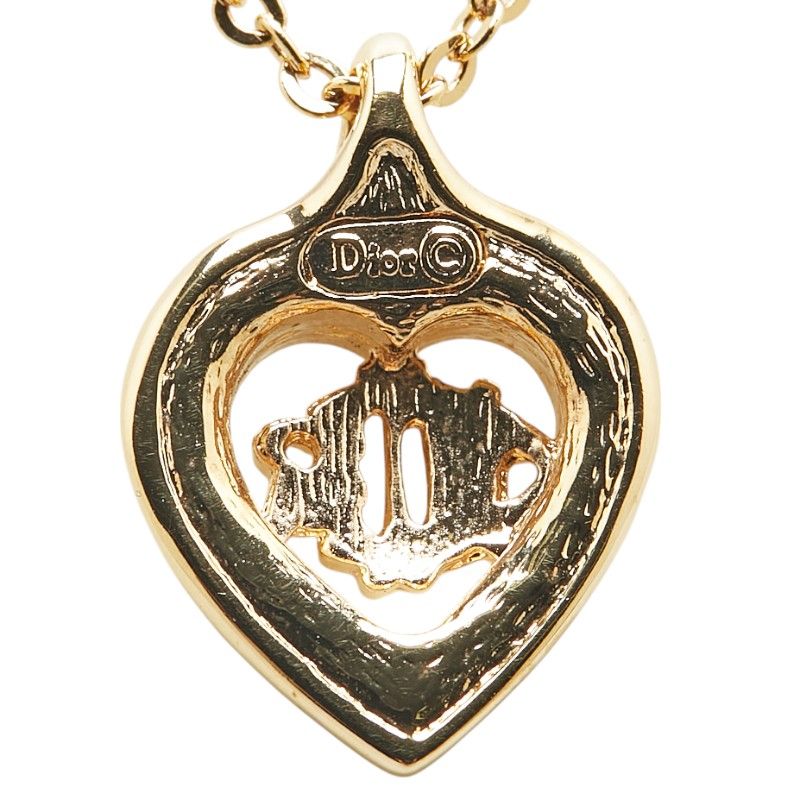 ✨Dior✨希少✨旧ロゴ✨モノグラム✨シルバーゴールド✨3Dハート✨ネックレス✨ CDロゴハートネックレス ゴールド ヴィンテージ|ディオール Dior