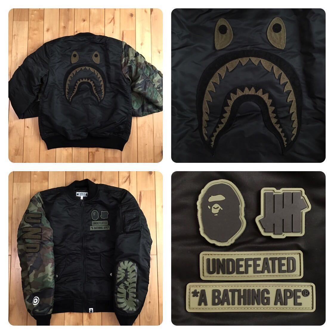 通販得価エイプ bape MA-1 ボンバージャケット ジャケット・アウター