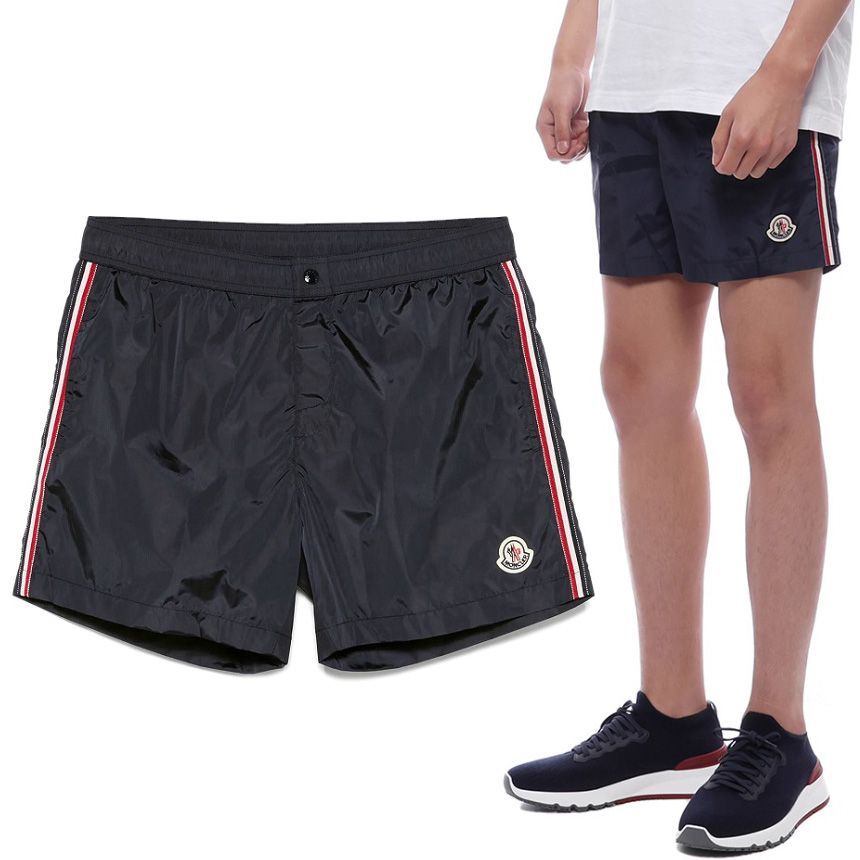 33 MONCLER モンクレール 2C00018 53326 ネイビー 海パン 水着 スイムウェア パンツ size L