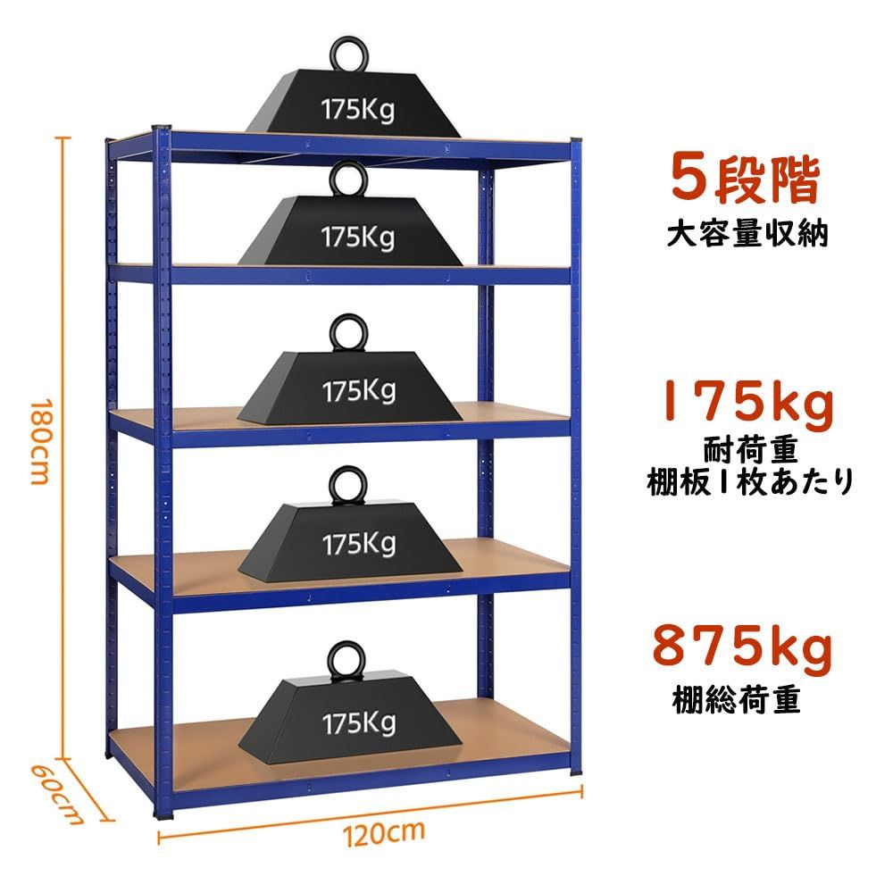 耐荷重875kg 収納棚