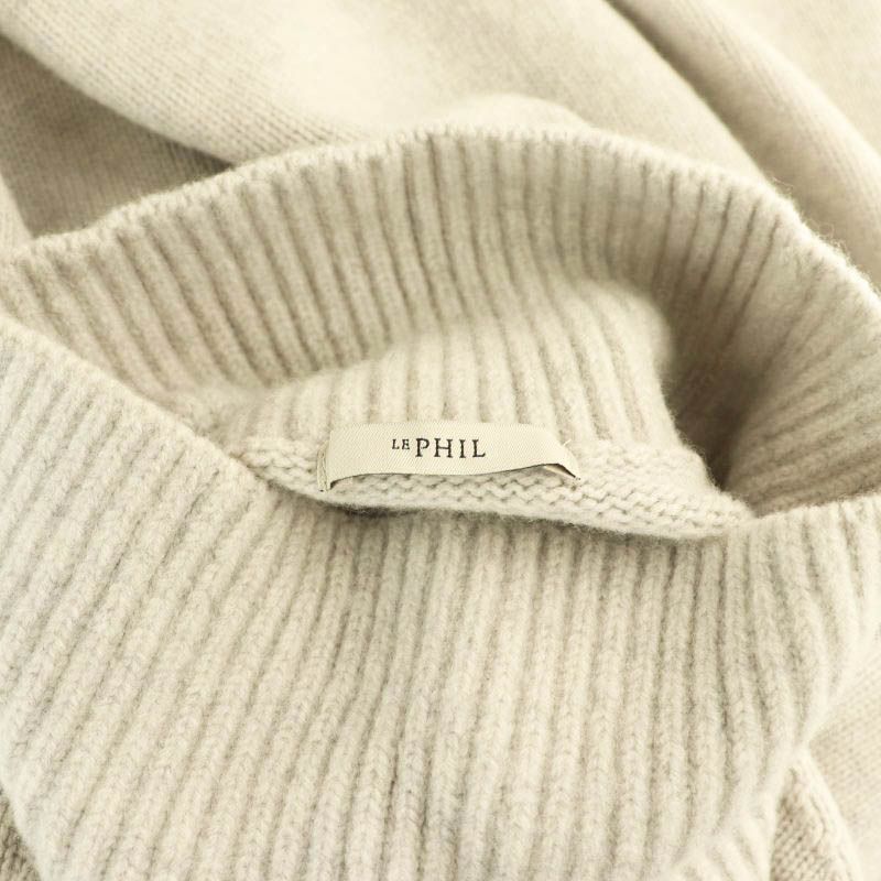 ル フィル LE PHIL 23AW ミドルゲージジレ ロング コート ハイネック F ライトグレー /CX ■OS レディース ル フィル LE PHIL 23AW ミドルゲージジレ ロング コート