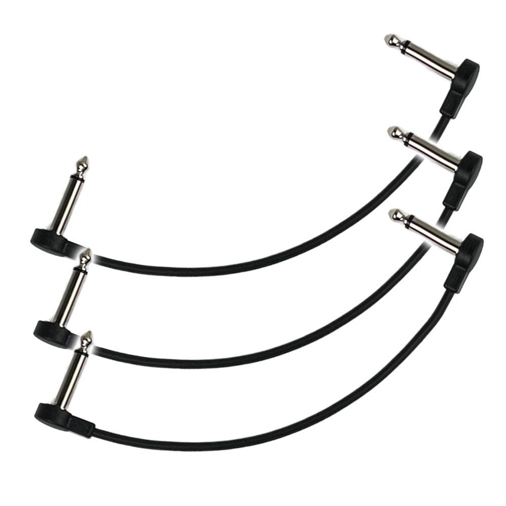 ギター ベース パッチケーブル シールドケーブル 15cm 6.35mm 高