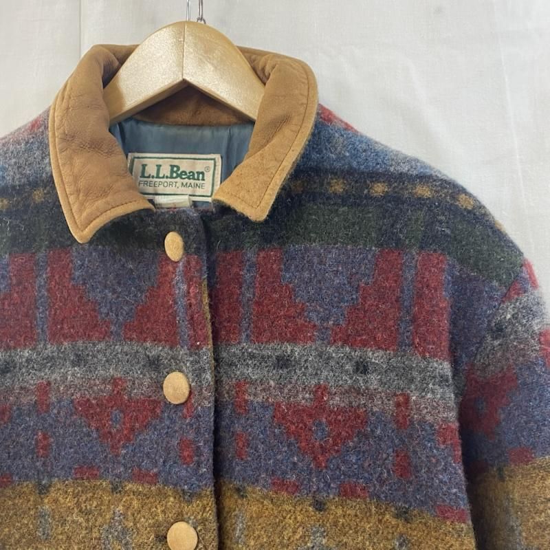 VINTAGE ヴィンテージ ジャケット 上着 ジャンパー ブルゾン 70s～80s L.L. bean ネイティブ柄ウールジャケット S womens J130
