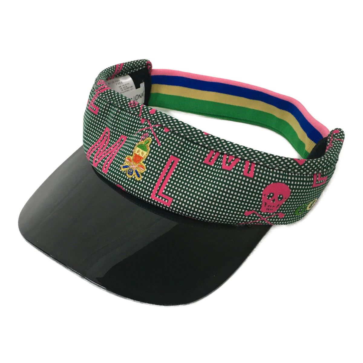 マークアンドロナ MARK-LONA サンバイザー フリー グリーン 緑 ジャージー素材