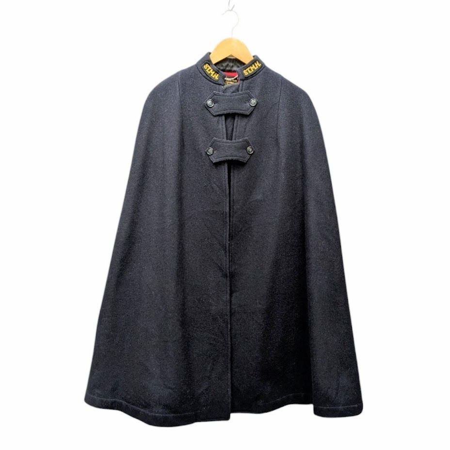 22 50s 60s NAVY WOOL NURCE CAPE VINTAGE Sainthill Levine ナースケープ ヴィンテージ コート ネイビー系