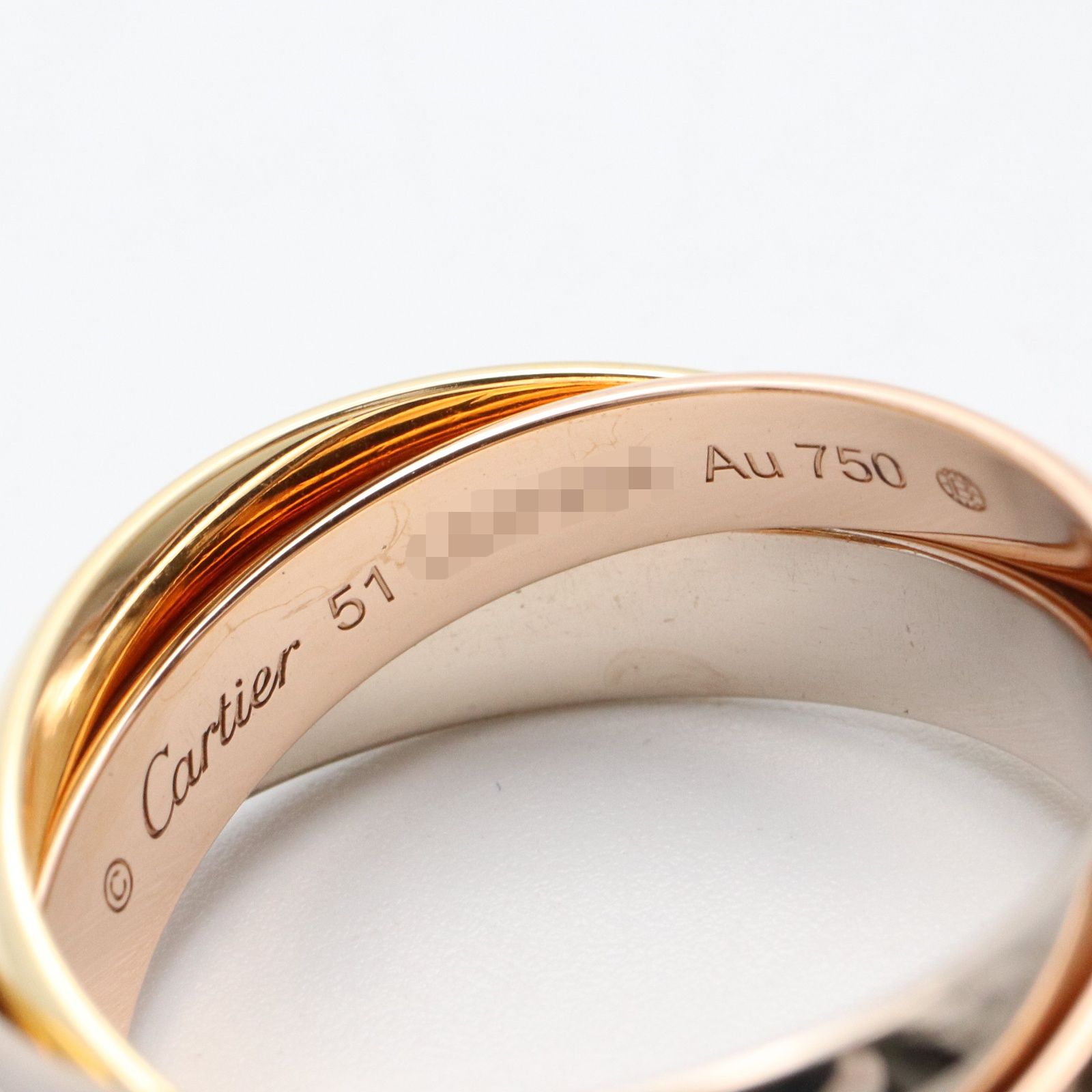 カルティエ CARTIER リング・指輪 トリニティリング K18