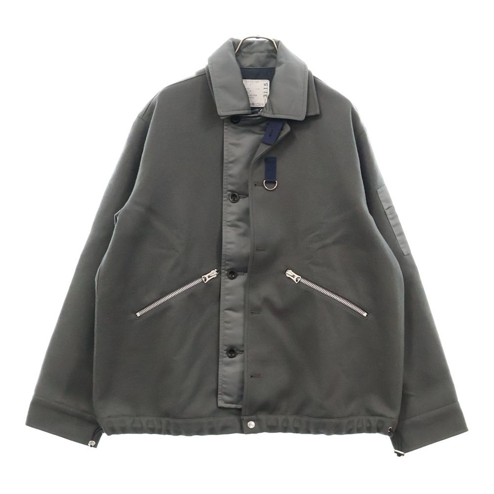 Sacai (サカイ) 23AW Wool Melton Blouson 23-03115M ウール メルトン