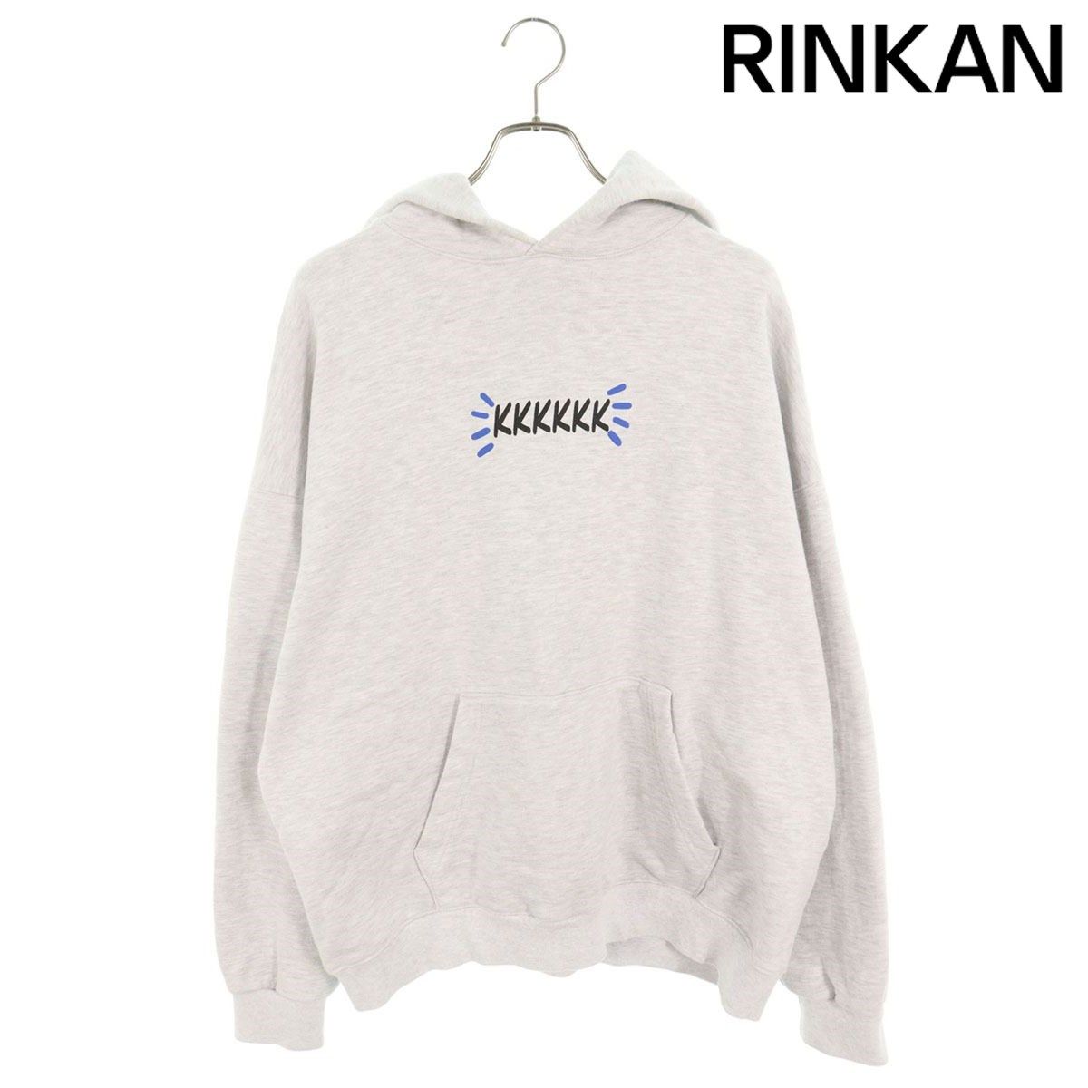 KKKKKK ロゴプリントプルオーバーパーカー メンズ 2 - メルカリ 