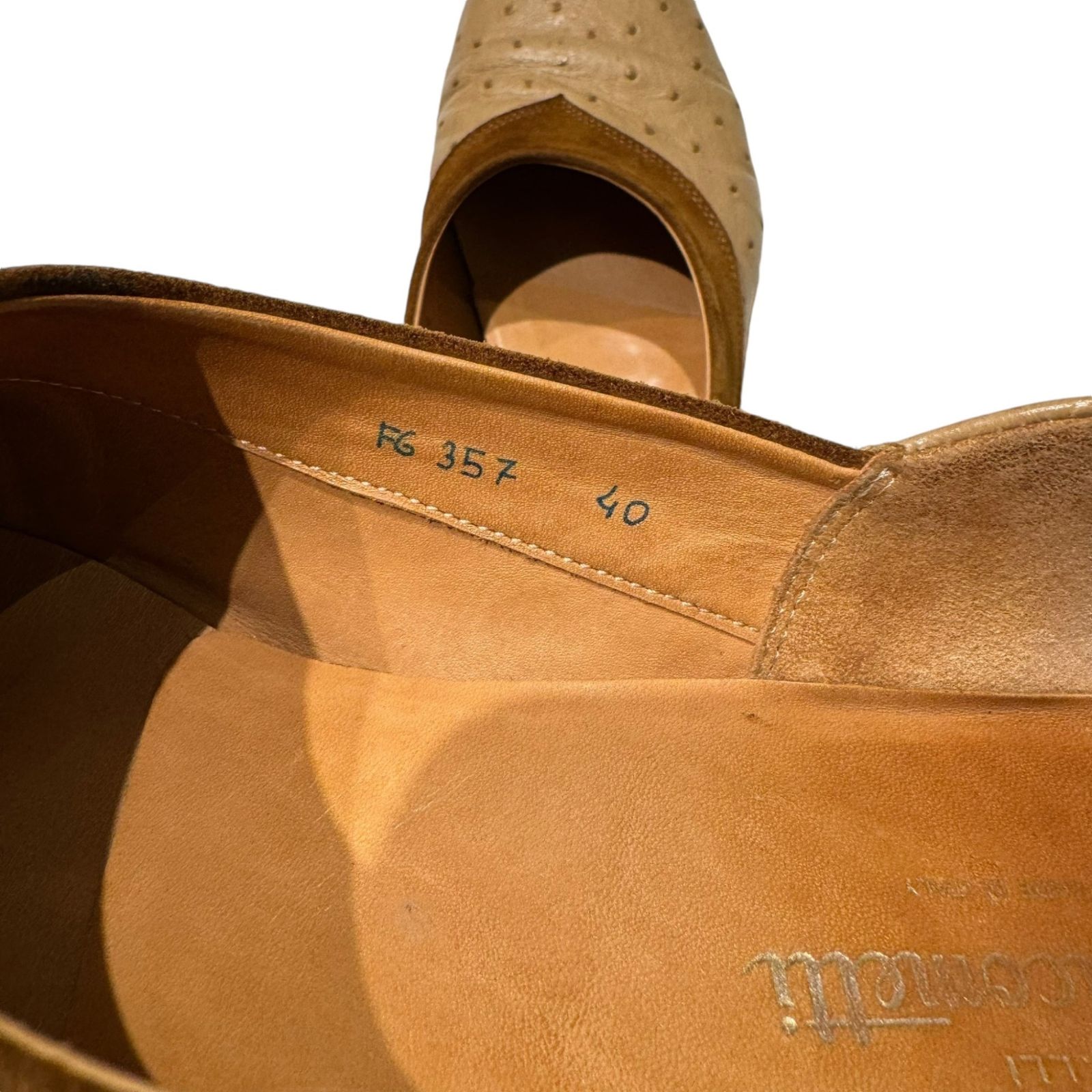 F.LLIGiacometti (フラテッリジャコメッティ) オーストリッチレザー