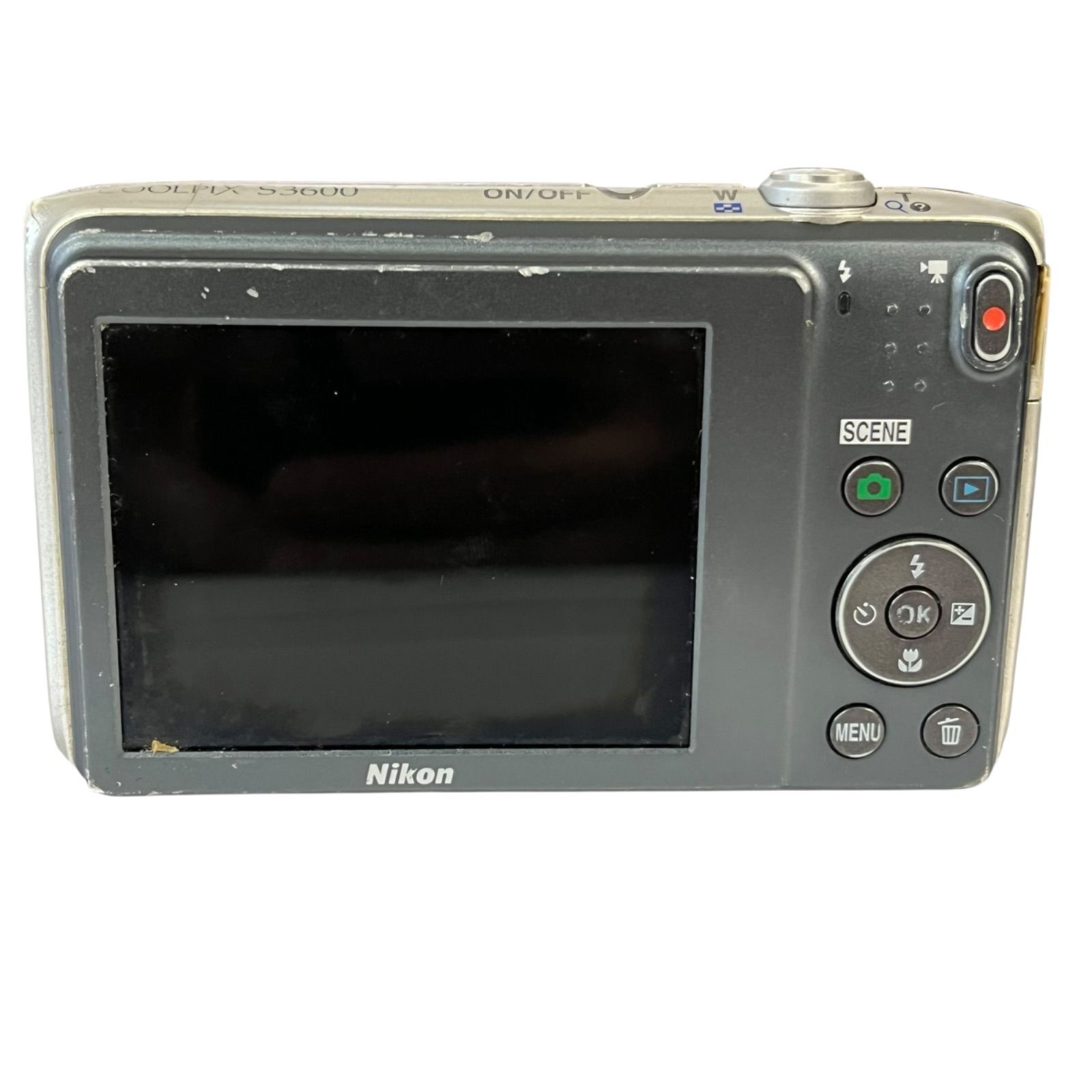管32277】動作未確認☆NIKON ニコン COOLPIX S3600 コンパクトデジカメ