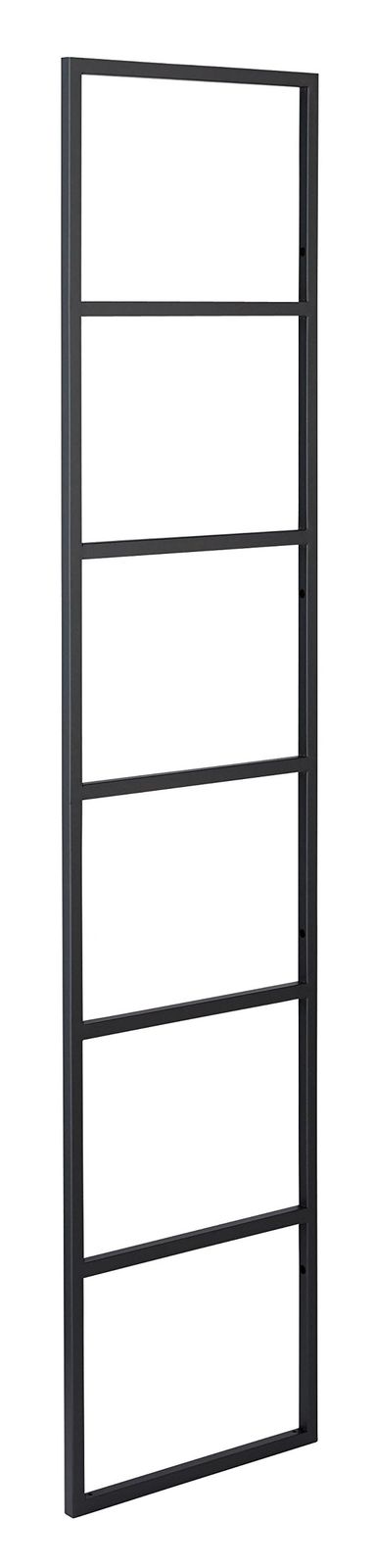 ウッドワン 棚柱用カナモノ カベツケ ブラック 高さ1262mm MKATK12-1-K