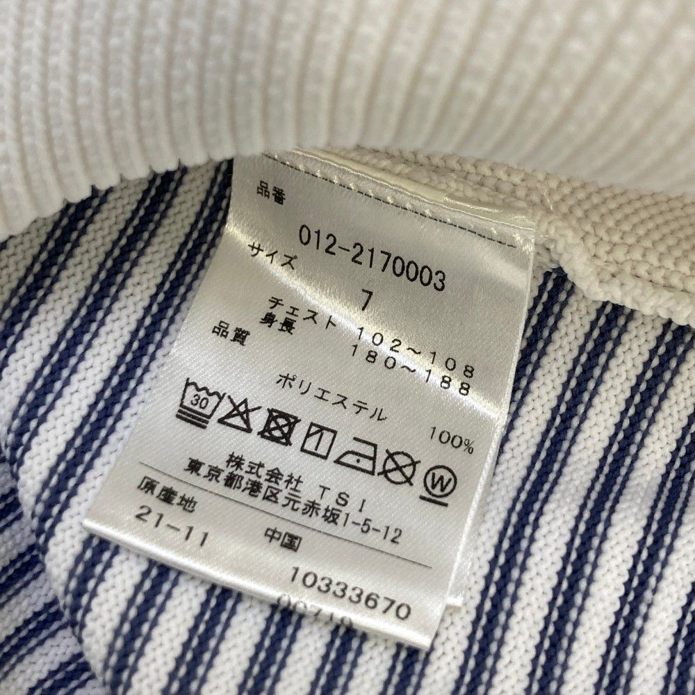 サイズ：7 NEW BALANCE GOLF ニューバランス  クルーネック 長袖ニットセーター  ホワイト系 [240101443105] ゴルフウェア メンズ ストスト サイズ：7 NEW BALANCE GOLF ニューバランス クルーネック 長袖