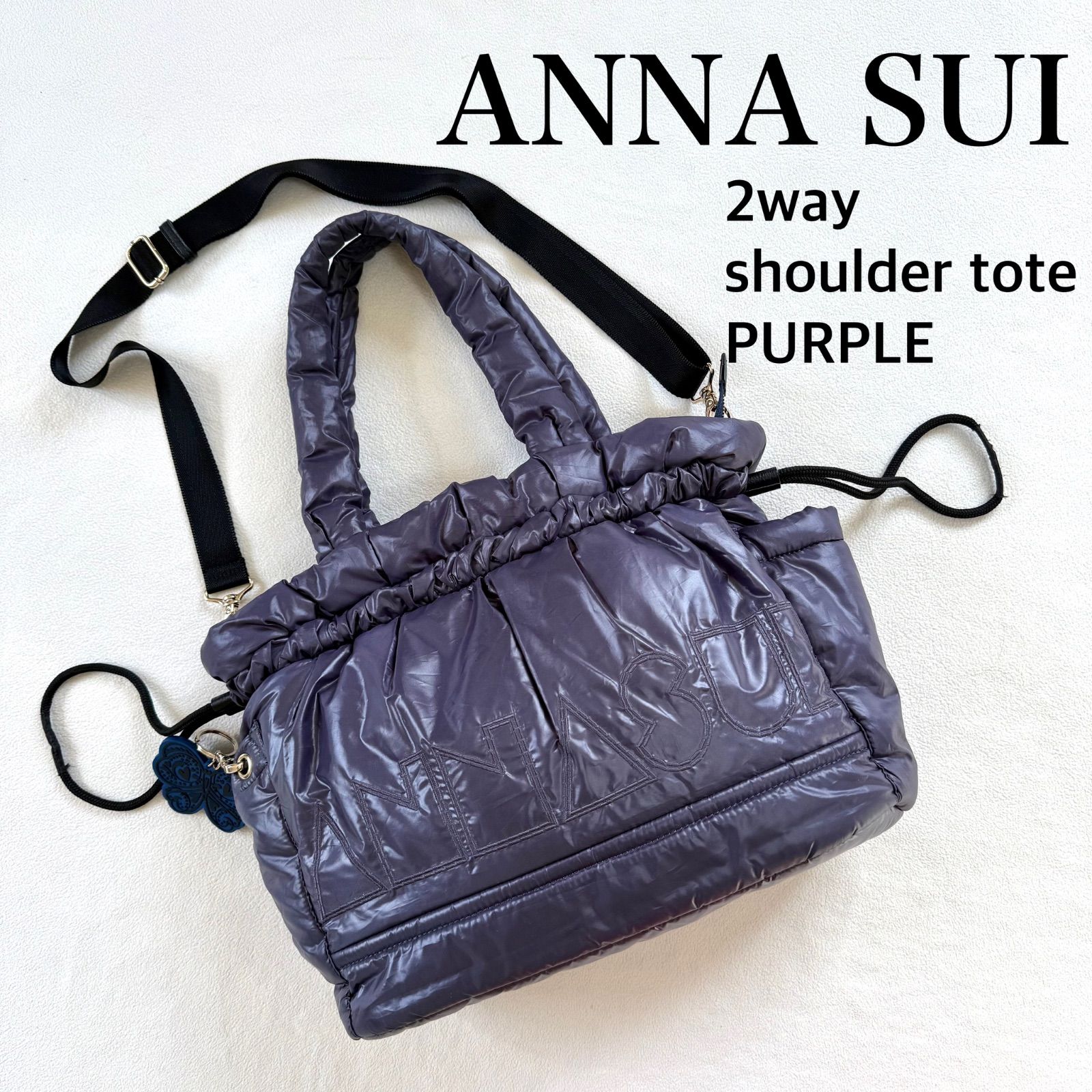 極美品・キーホルダー付き✨アナスイ ANNA SUI 2way ショルダーバッグ 