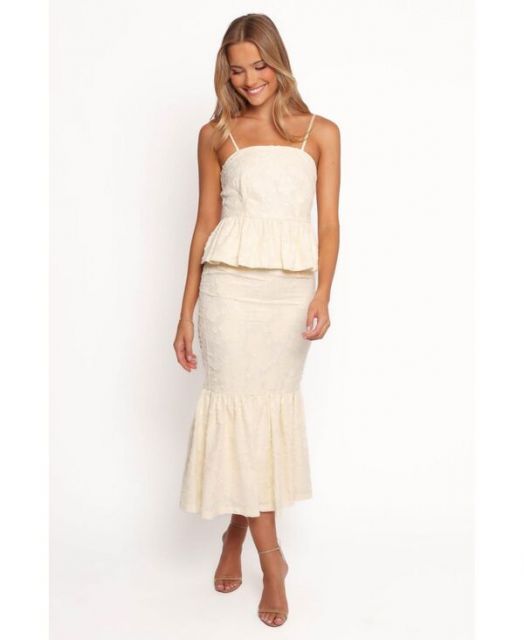 送料無料 Petal and Pup レディース スカート ボトムス Women s Xami Skirt Set Pale yellow
