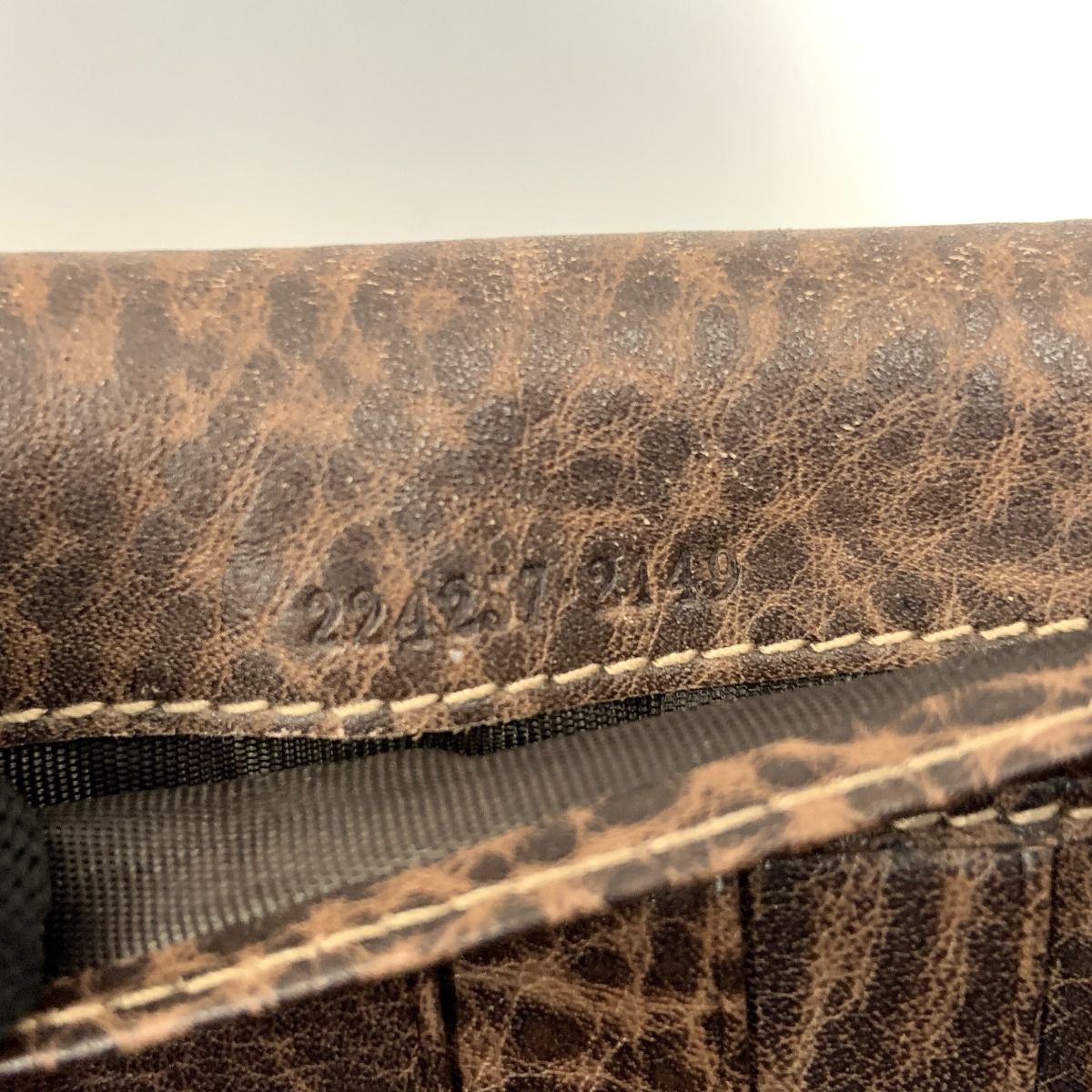〇〇GUCCI グッチ シマライン ホースビット GG 長財布 224257 ダークブラウン GUCCI グッチ シマライン ホースビット GG 長財布 224257 ダーク