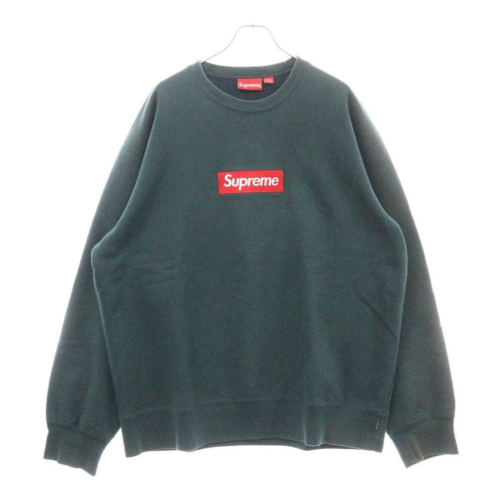 SUPREME (シュプリーム) 22AW Box Logo Crewneck Sweatshirt ボックスロゴ クルーネックスウェットシャツ トレーナー グリーン/レッド