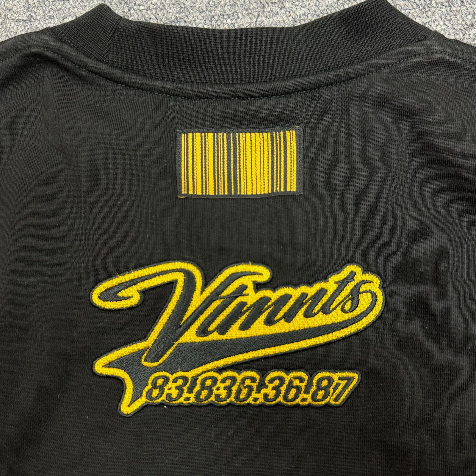 VTMNTS 22SS COLLEGE T-SHIRT カレッジロゴTシャツ VETEMENTS ヴェトモン VL12TR180B ブラック L  72984A5 - メルカリ