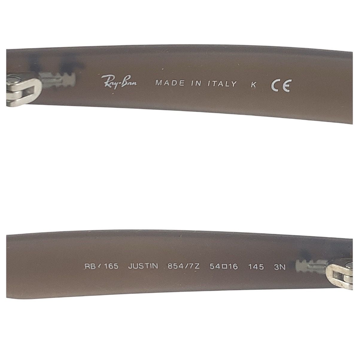 Ray-Ban レイバン JUSTIN グレー シルバー金具 プラスチック 54□16  