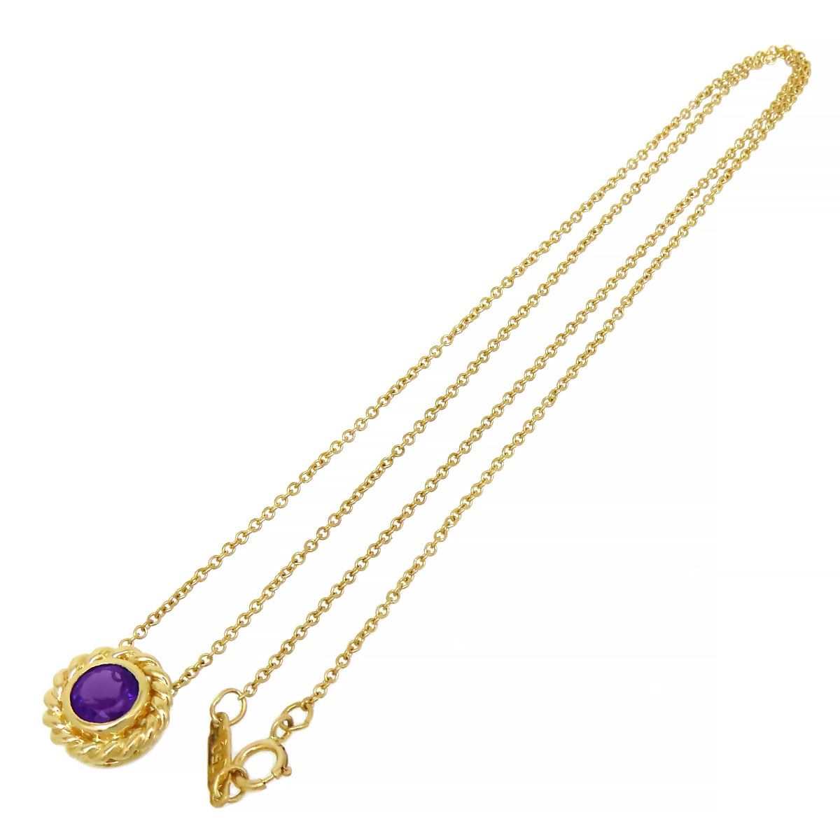 ティファニー 　ネックレス　スパークラー 　パープル TIFFANY & CO. Sparkler Necklace 18K Yellow Gold Purple