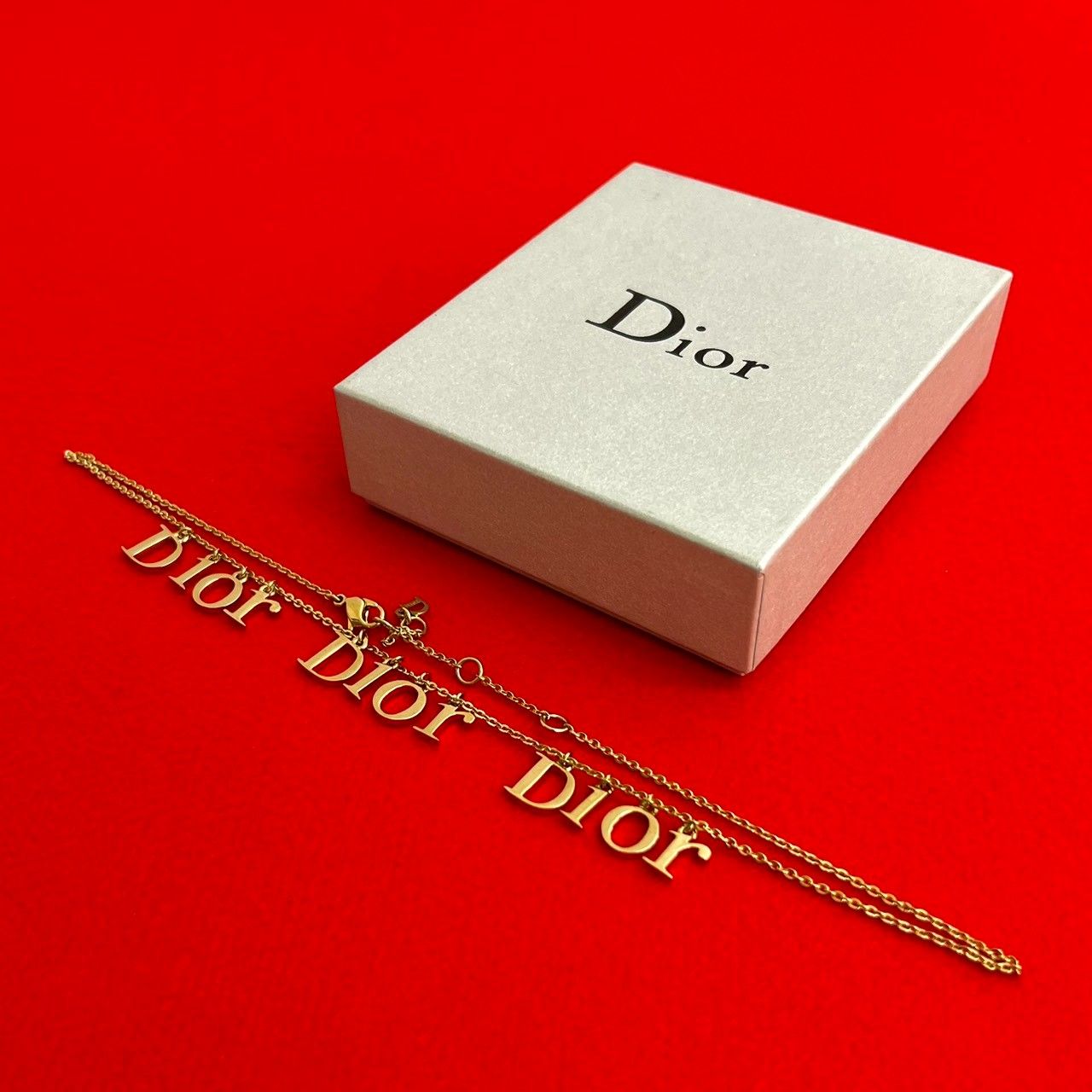 Dior ディオール ネックレス シルバー 美品 箱あり 【公式通販】