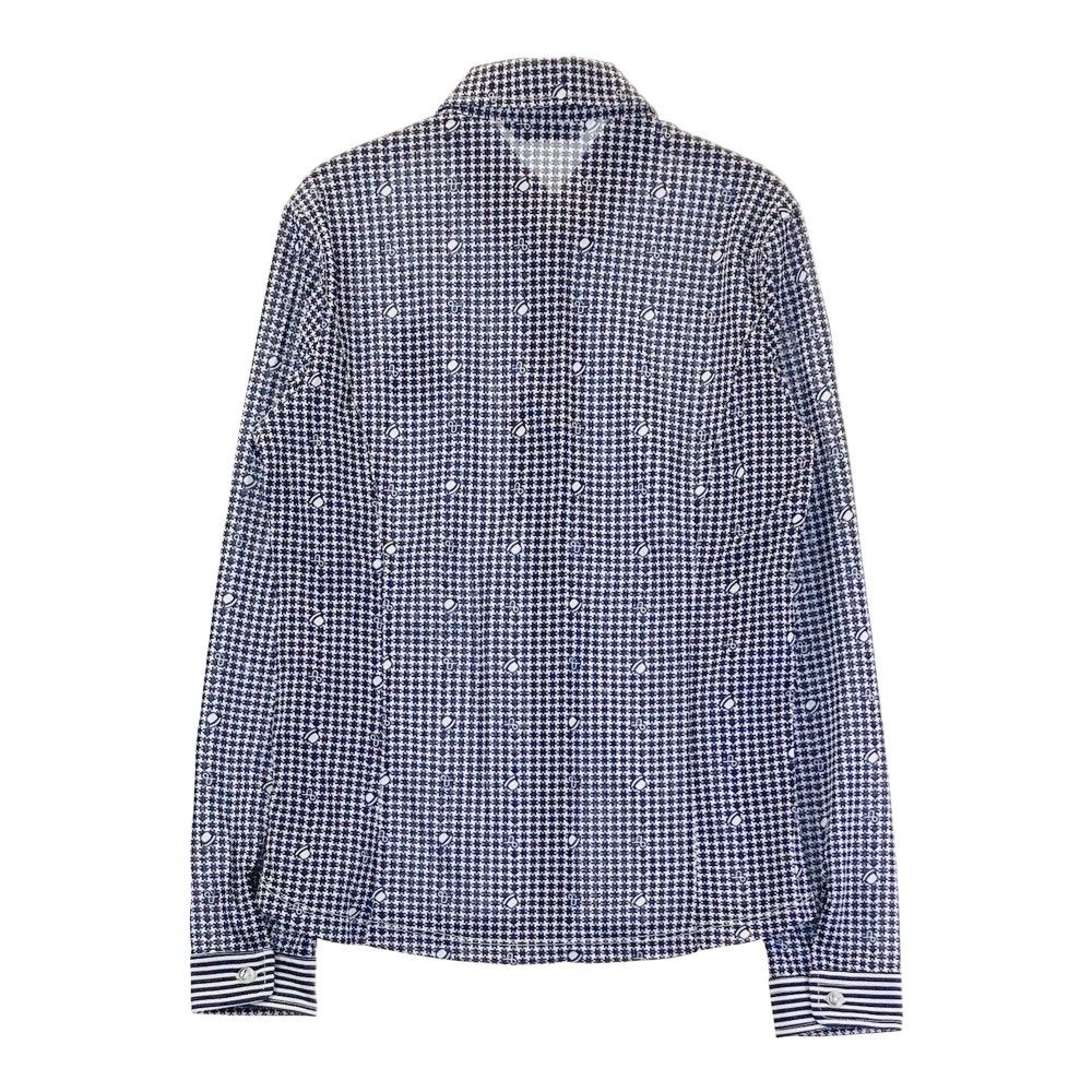 and per se アンパスィ ボタンダウンシャツ　Mサイズ サイズ：M AND PER SE アンパスィ 長袖シャツ ボタンダウン 総柄
