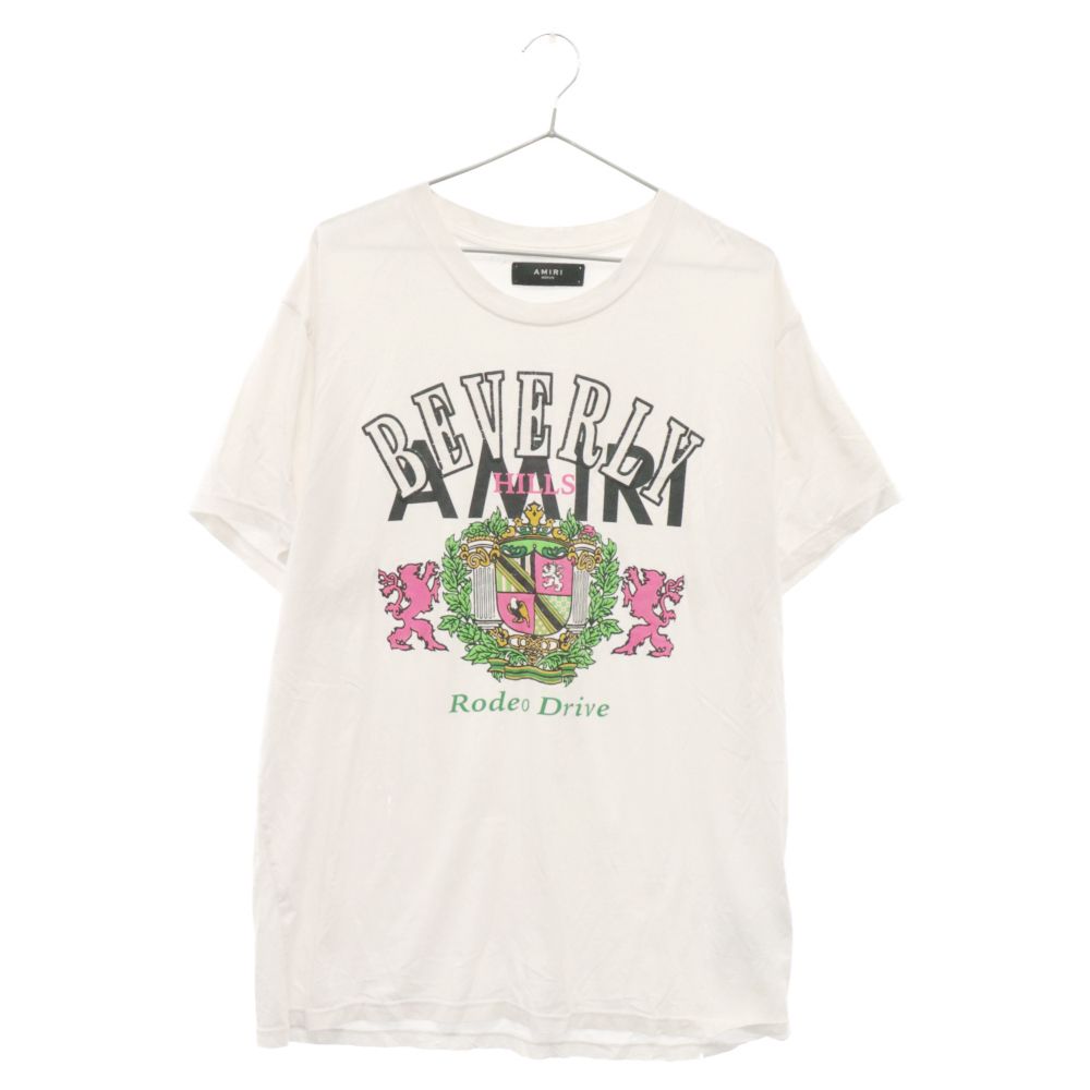 AMIRI (アミリ) 19SS BEVERLY HILLS Tee ビバリーヒルズ ロゴグラフィックプリント 半袖Tシャツ ホワイト