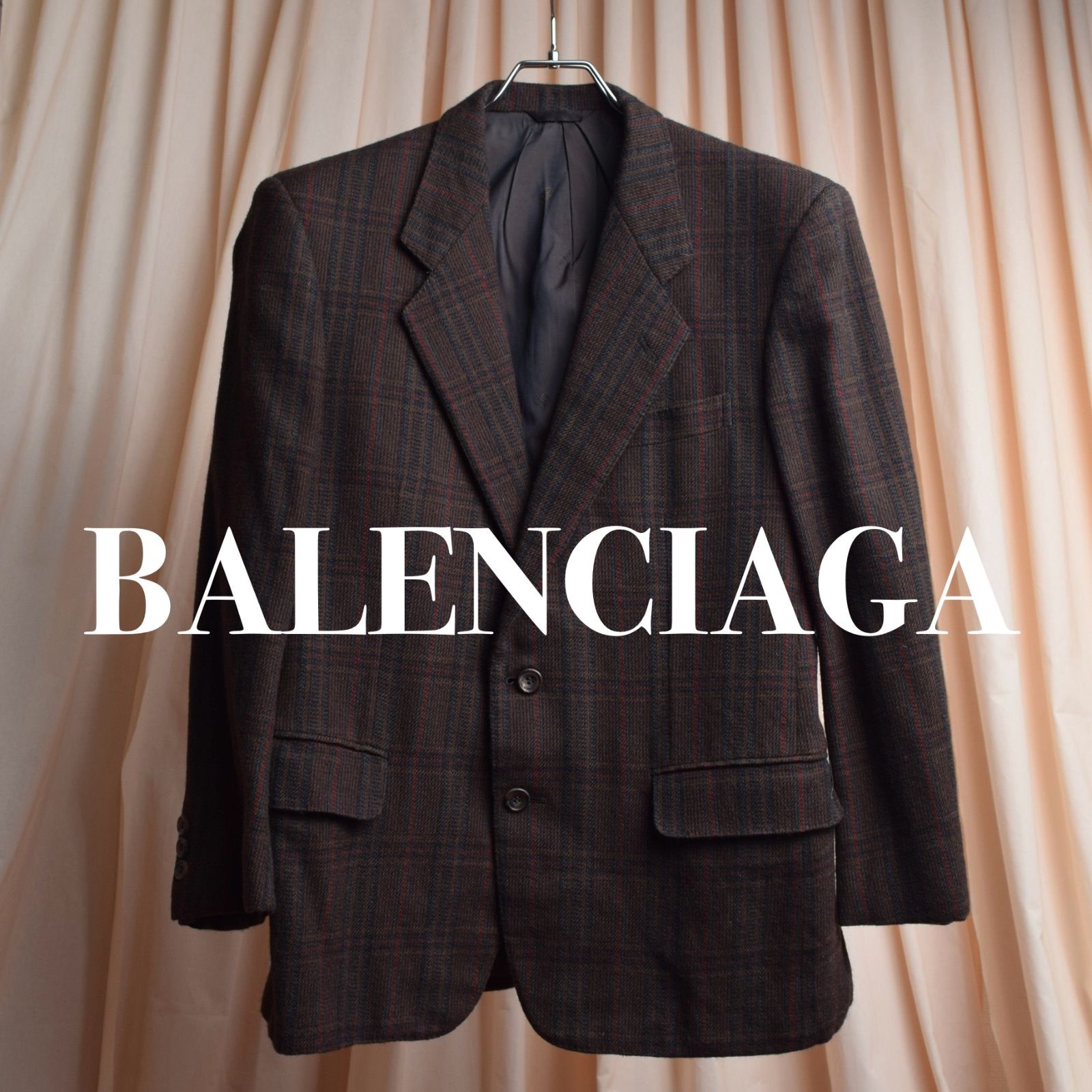 BALENCIAGA Checked tailored jacket
