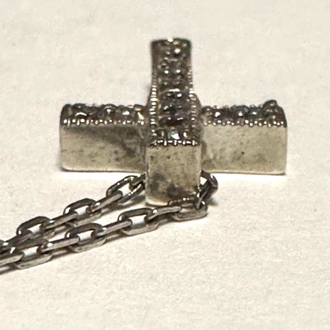 アガット agete ネックレス ダイヤモンド 0.12ct 十字架 クロス - メルカリ