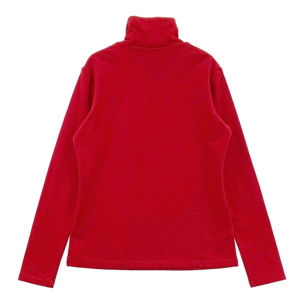 サイズ：38 LANVIN SPORT ランバン スポール  ハイネック 長袖Tシャツ ドット柄 レッド系 [240101502707] ゴルフウェア レディース ストスト サイズ：38 LANVIN SPORT ランバン スポール 長袖ハイネックT