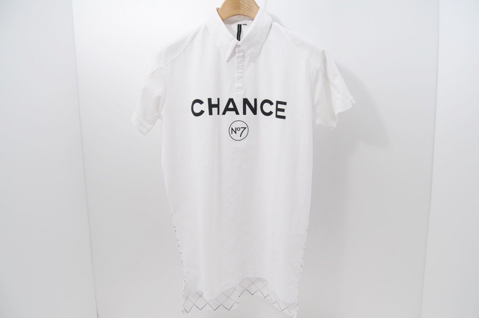 中古 メンズ ラッセルノ RUSSELUNO 半袖ポロシャツ 4(M) 白 ホワイト ボタンダウン