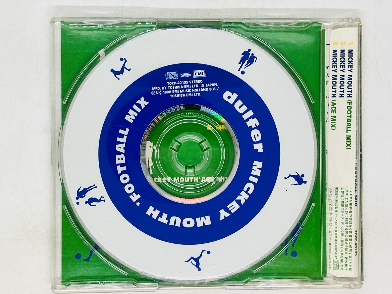 CD DULFER MICKEY MOUTH FOOTBALL MIX / セリエＡダイジェスト サポートソング I05