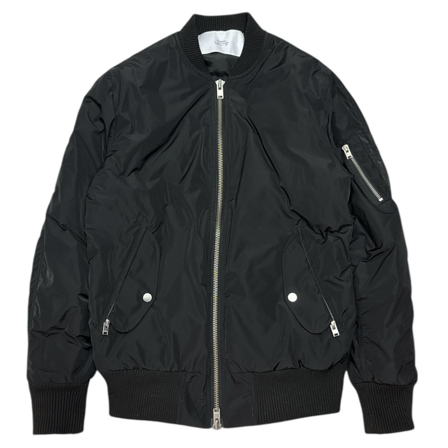 STAMPD　Zip Detail Strap Bomber Jacket