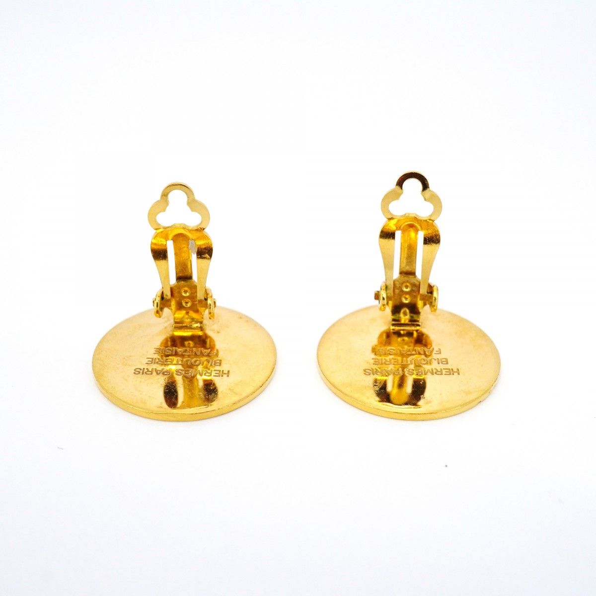 5jgb0013】エルメス イヤリング セリエ GPメッキ ゴールド【中古