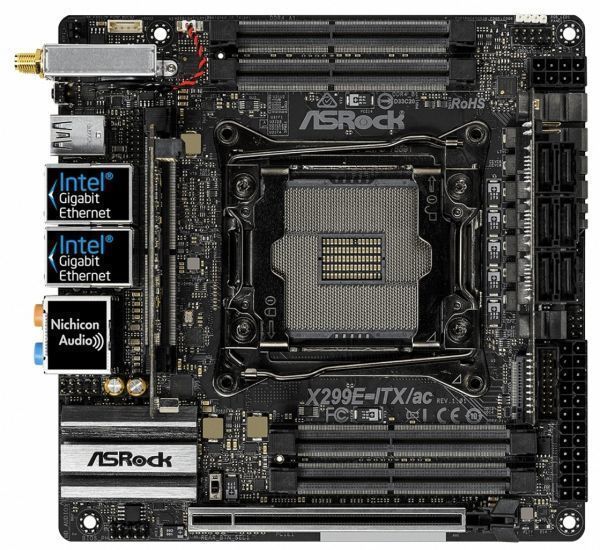 ASRock X299E-ITX/AC 中古 LGA 2066 Intel X299 SATA 6Gb/s USB 3.1
