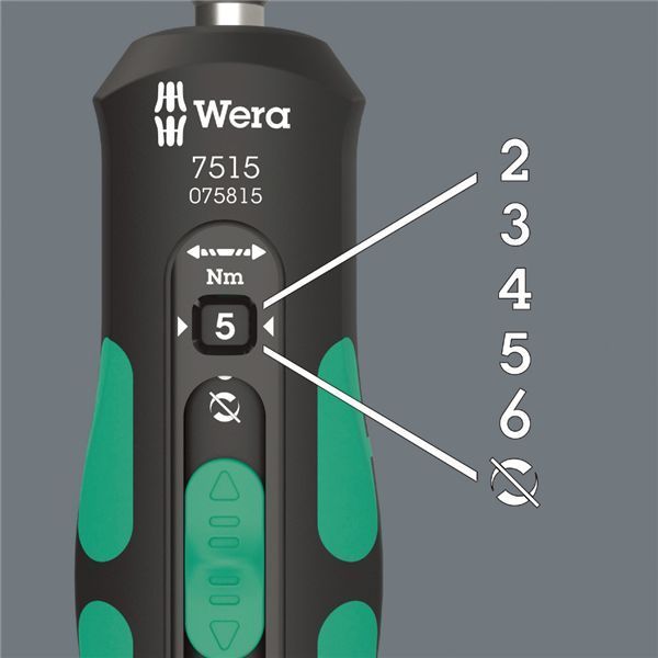 Wera(ヴェラ) 7400 トルクビットフォルダー 3.0~6.0Nm 074702 : Wera(ヴェラ) 7400 クラフトフォーム トルクビット