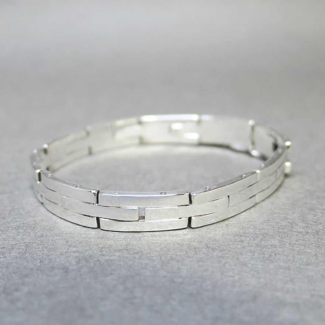 MISTY シルバー SV925×K14 リンクデザイン ブレスレット 22.2g -buys