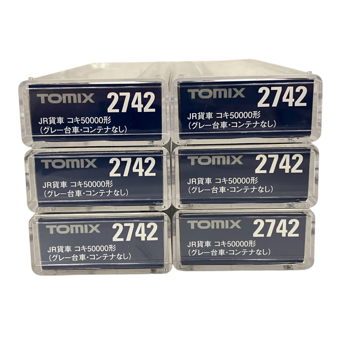 美品 TOMIX 2742 2754 JR貨車 コキ50000形 コキ5500形 4両 セット 鉄道模型 Nゲージ K4175719 2742 JR貨車 コキ50000形(コンテナなし・グレー台車)（再販