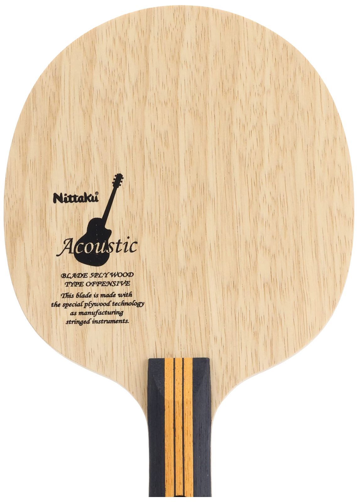 卓球 ラケット Nittaku Acoustic アコースティック FL 84g - その他