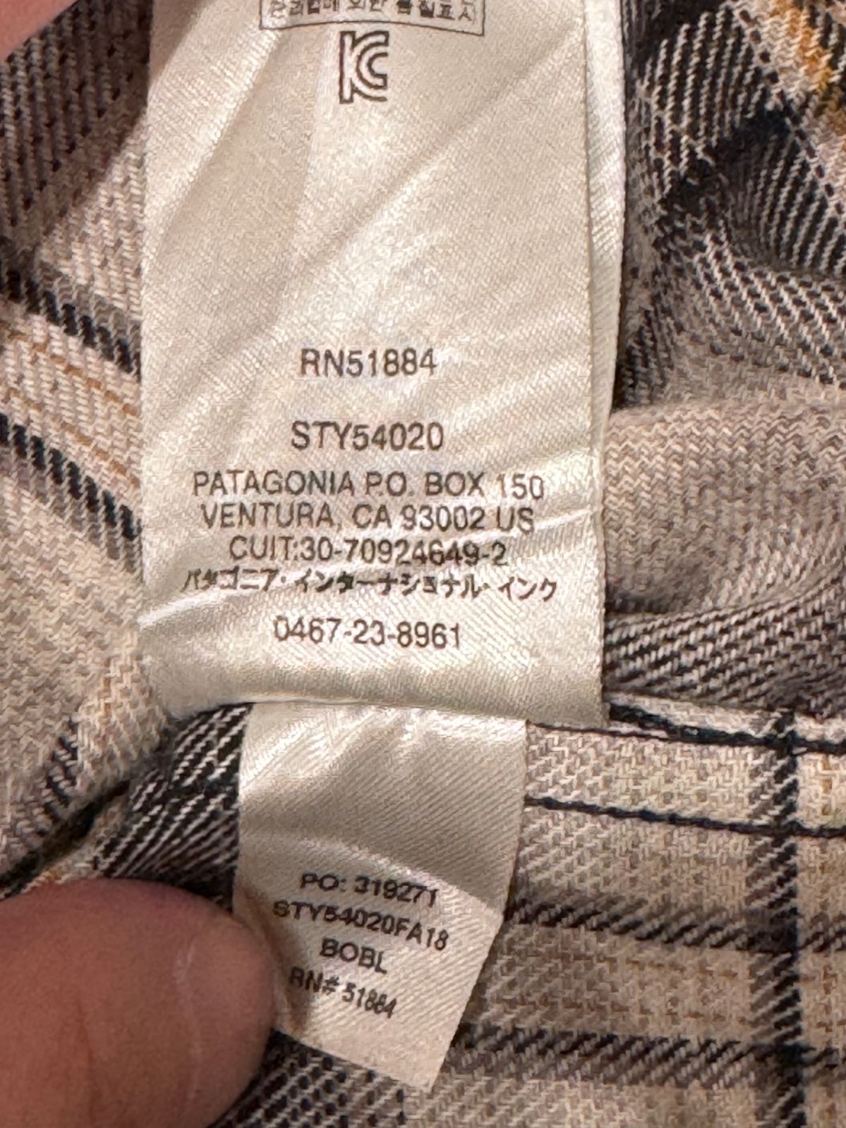 オンブレチェックシャツ オーガニックコットン