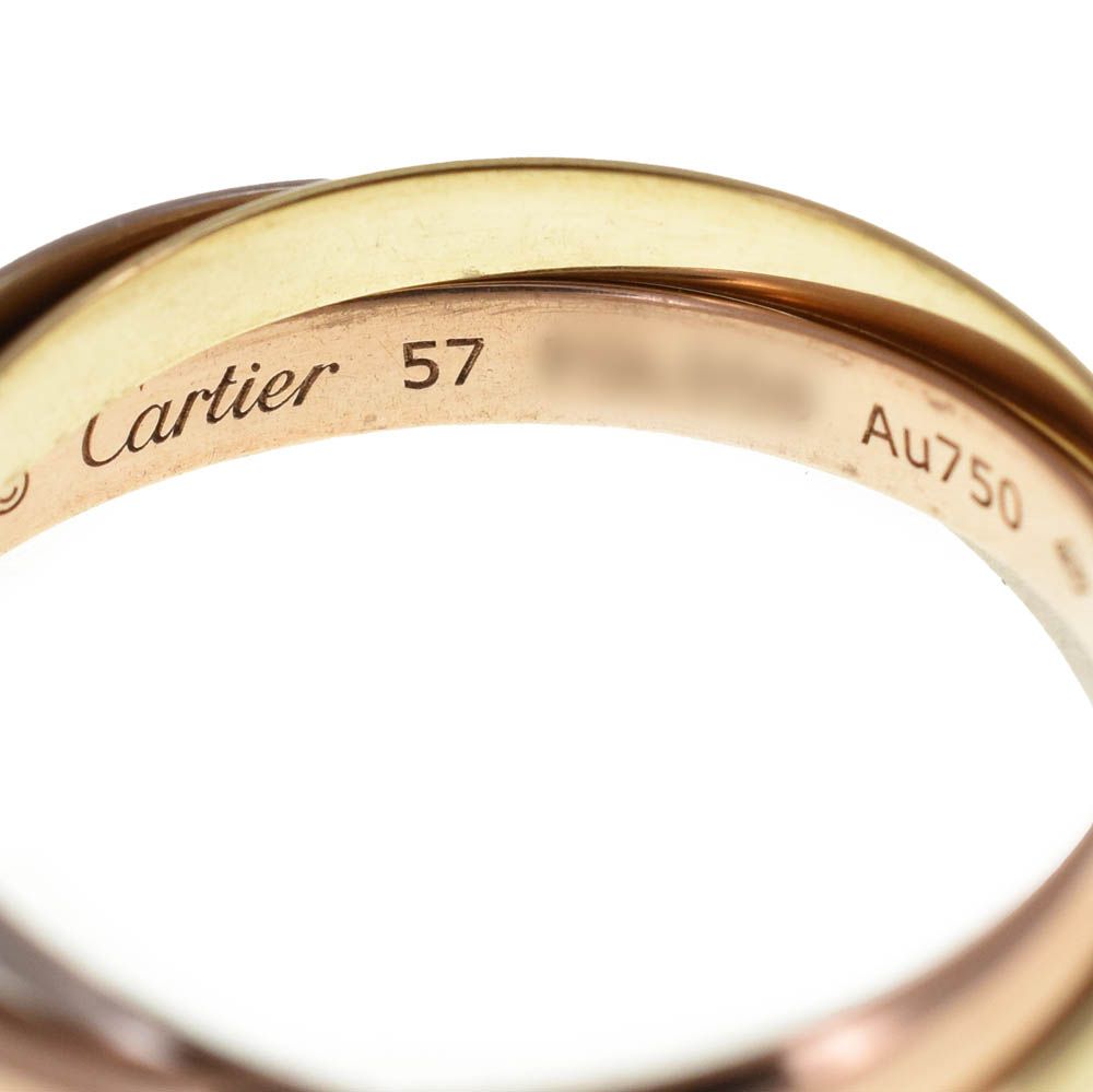カルティエ CARTIER トリニティ 3連リング サイズ57/JP17