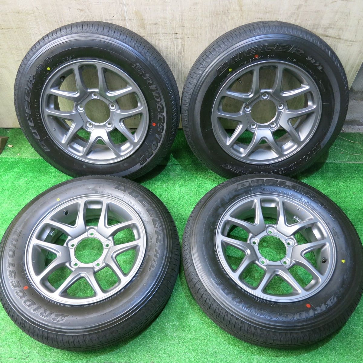 人気が高い ジムニーブリジストン デューラーHL 新車外し175-80/ 16 宮崎県 タイヤ・ホイール