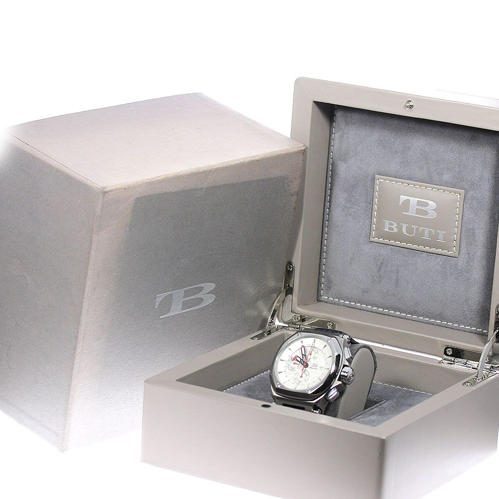 BUTI ブティ クロノグラフ 自動巻き 裏スケルトン ダイバーズ ダイヤ 超美品 - メンズ腕時計