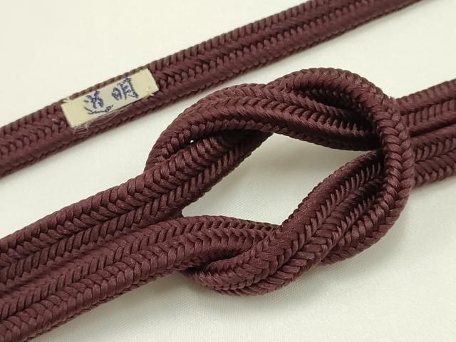 平和屋着物● 上 有職組紐道明 帯締め 冠組 似せ紫色 宮内庁御用 国立博物館御用 東京芸術大学御用 AABA9981ay